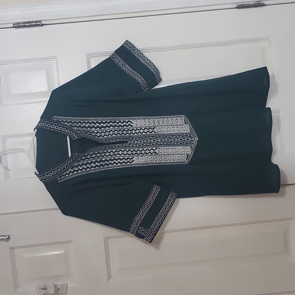 Womens Green Blouse Size Medium